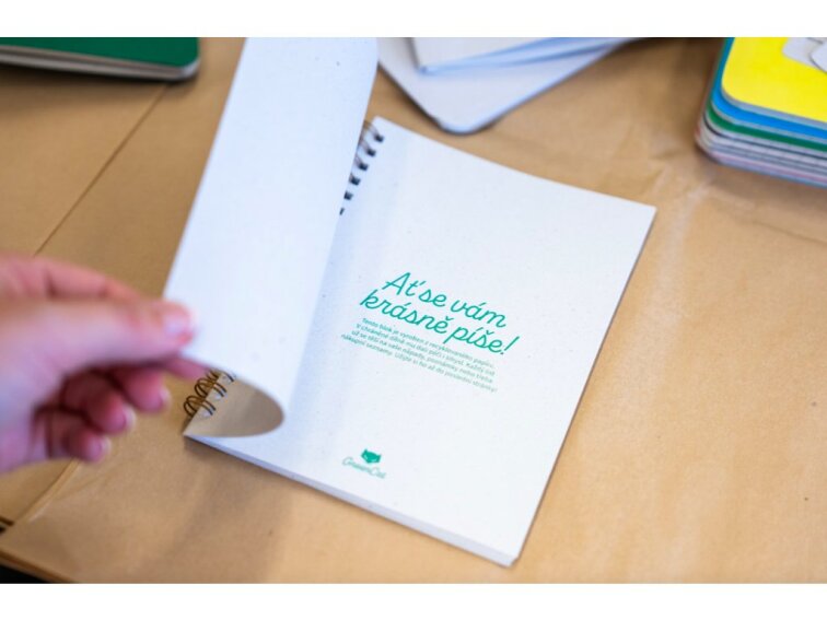 BLOK z recy papíru s vlastním potiskem