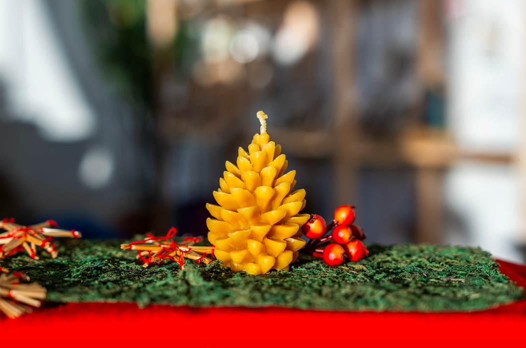 Svíčka „Lesní šiška“