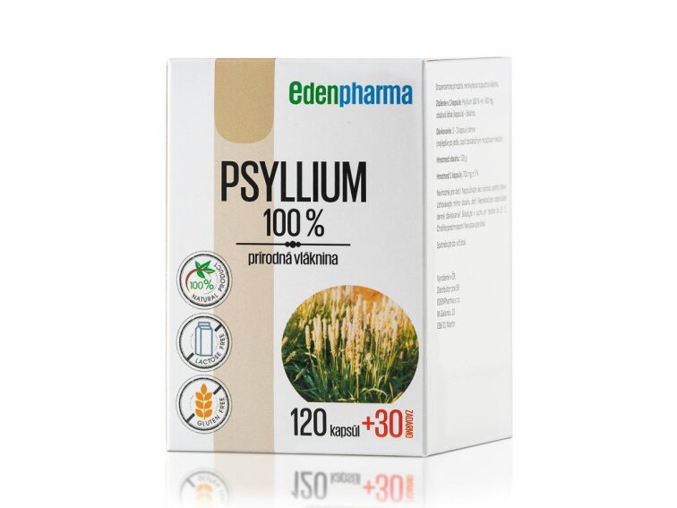 EDENPharma Psyllium 100% 120+30 cps