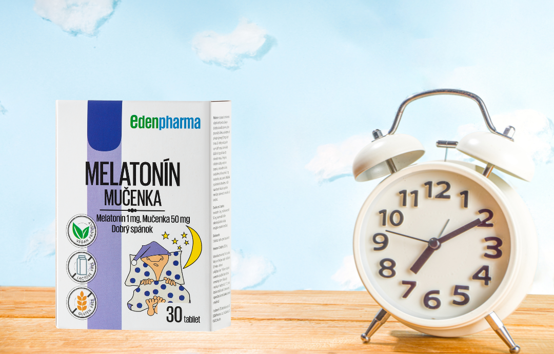 EDENPharma Melatonín + Mučenka 30 tbl