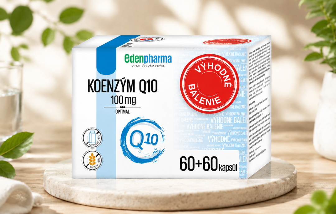 EDENPharma Koenzým Q10 OPTIMAL 100 mg 60+60 cps