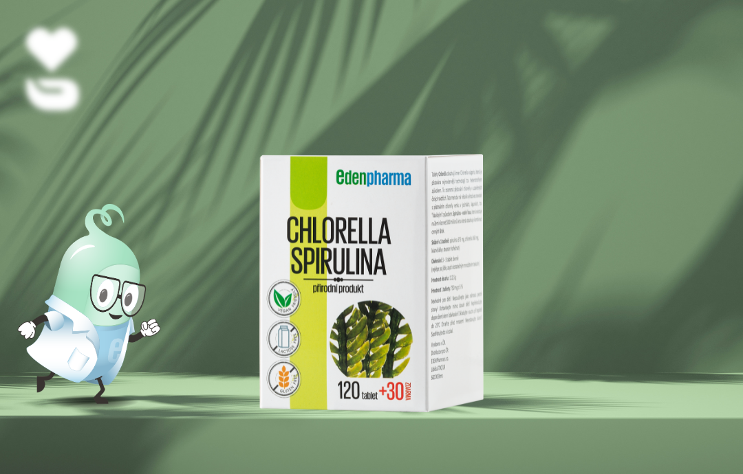 EDENPharma Chlorella + Spirulina 120+30 tbl