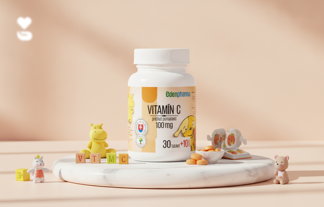 EDENPharma Vitamin C 100 mg junior 30 + 10 tbl