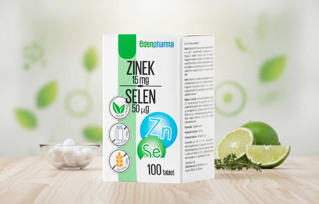 EDENPharma Zinek + Selen 100 tbl