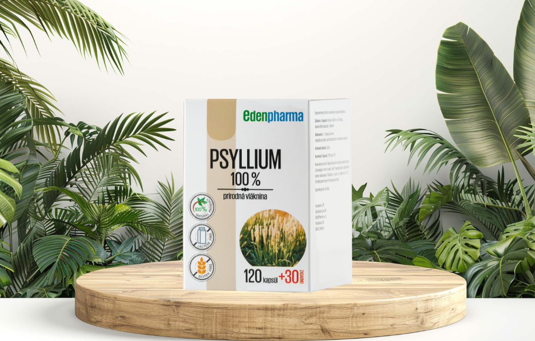 EDENPharma Psyllium 100% 120+30 cps