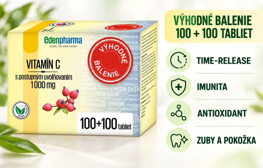 EDENPharma Vitamin C 1000 mg 100+100 tbl