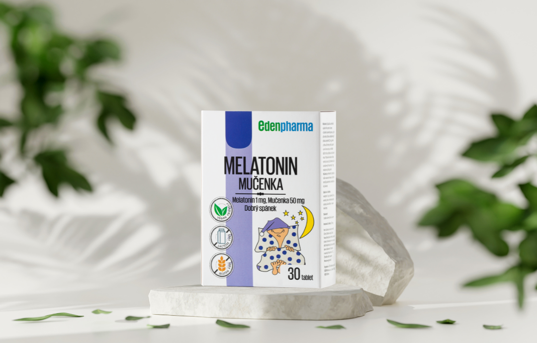 EDENPharma Melatonin + Mučenka 30 tbl