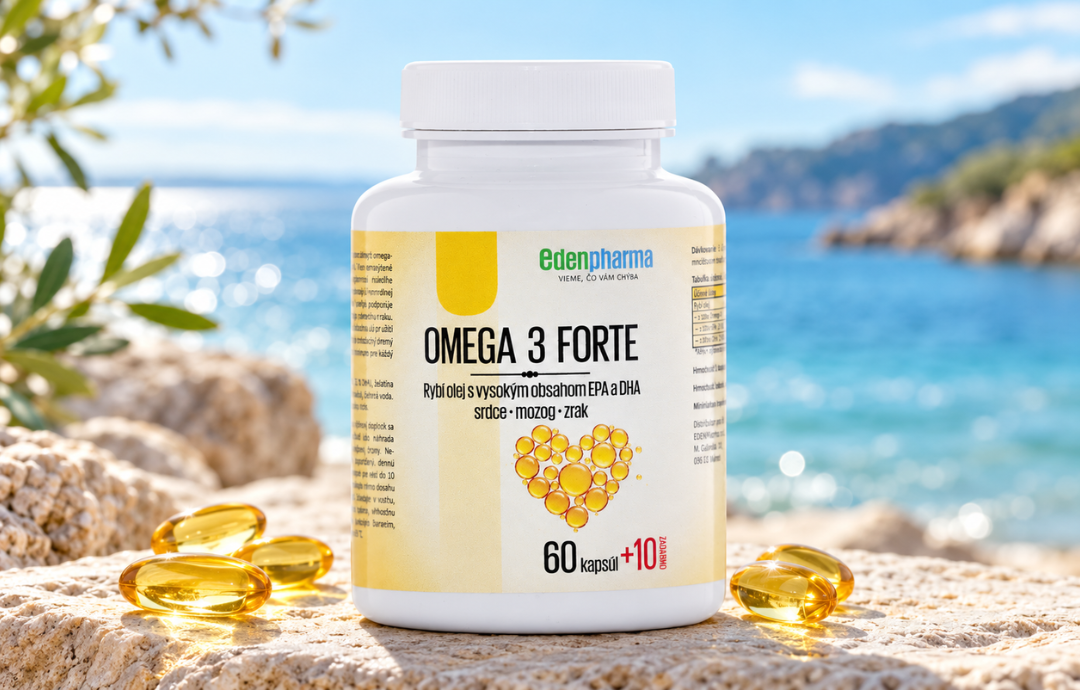 EDENPharma Omega 3 FORTE 60+10 cps