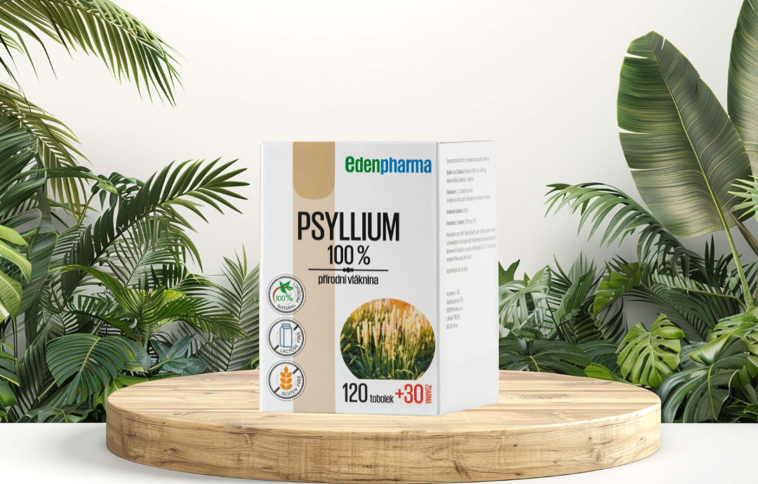 EDENPharma Psyllium 100% 120+30 cps