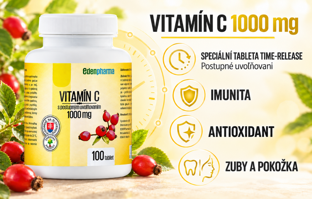 EDENPharma Vitamín C 1000 mg + šíp.extrakt
