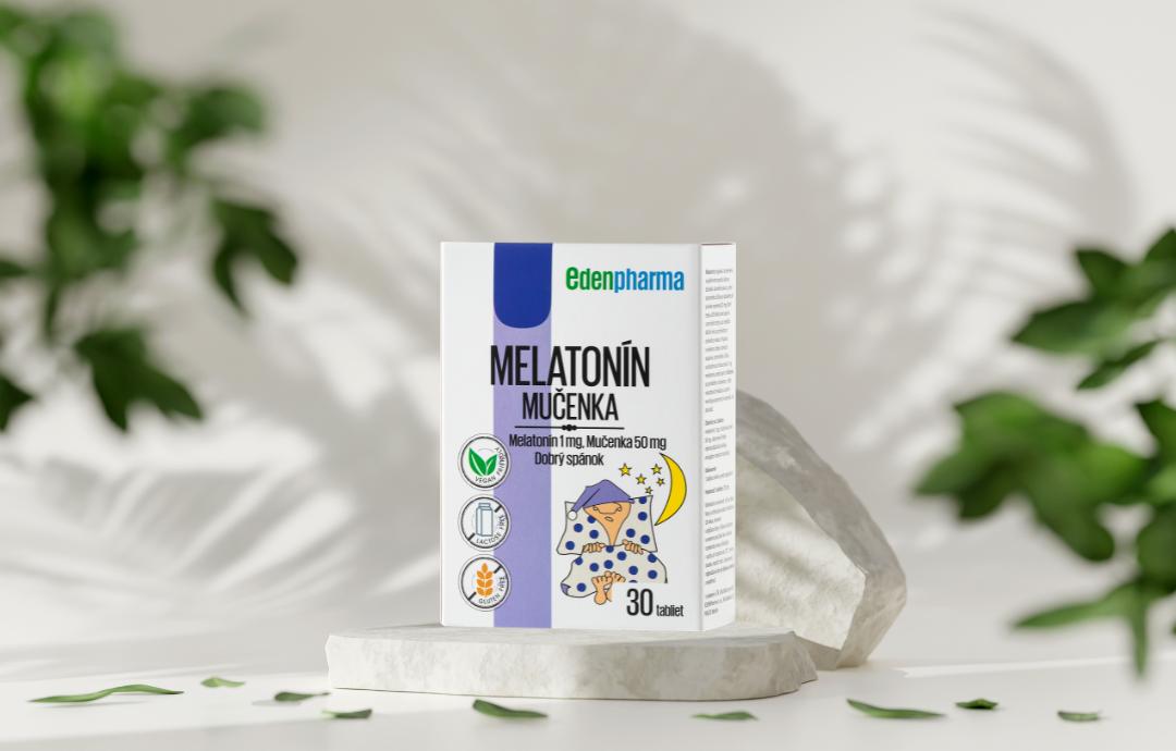 EDENPharma Melatonín + Mučenka 30 tbl