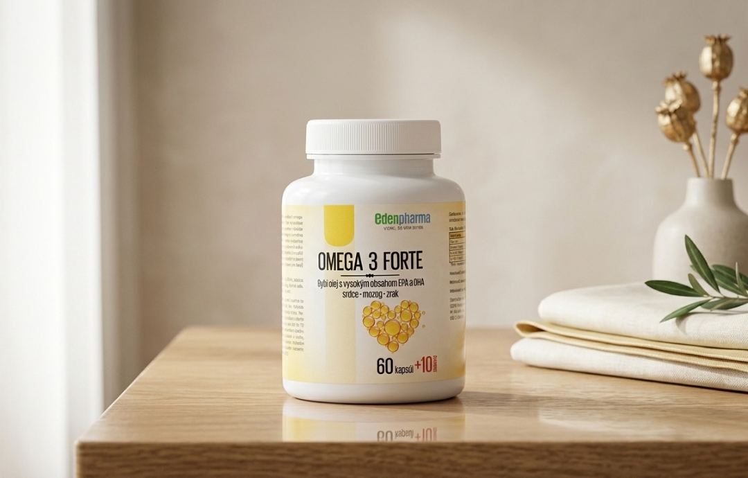 EDENPharma Omega 3 FORTE 60+10 cps