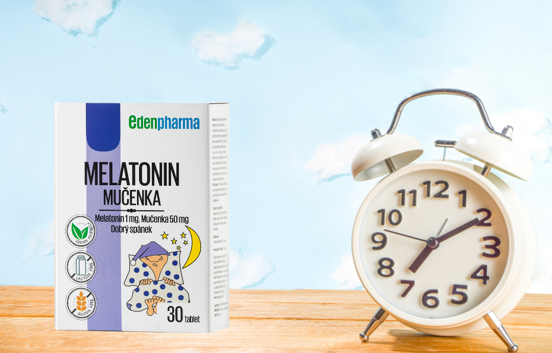 EDENPharma Melatonin + Mučenka 30 tbl