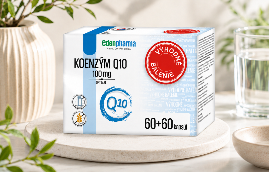EDENPharma Koenzým Q10 OPTIMAL 100 mg 60+60 cps