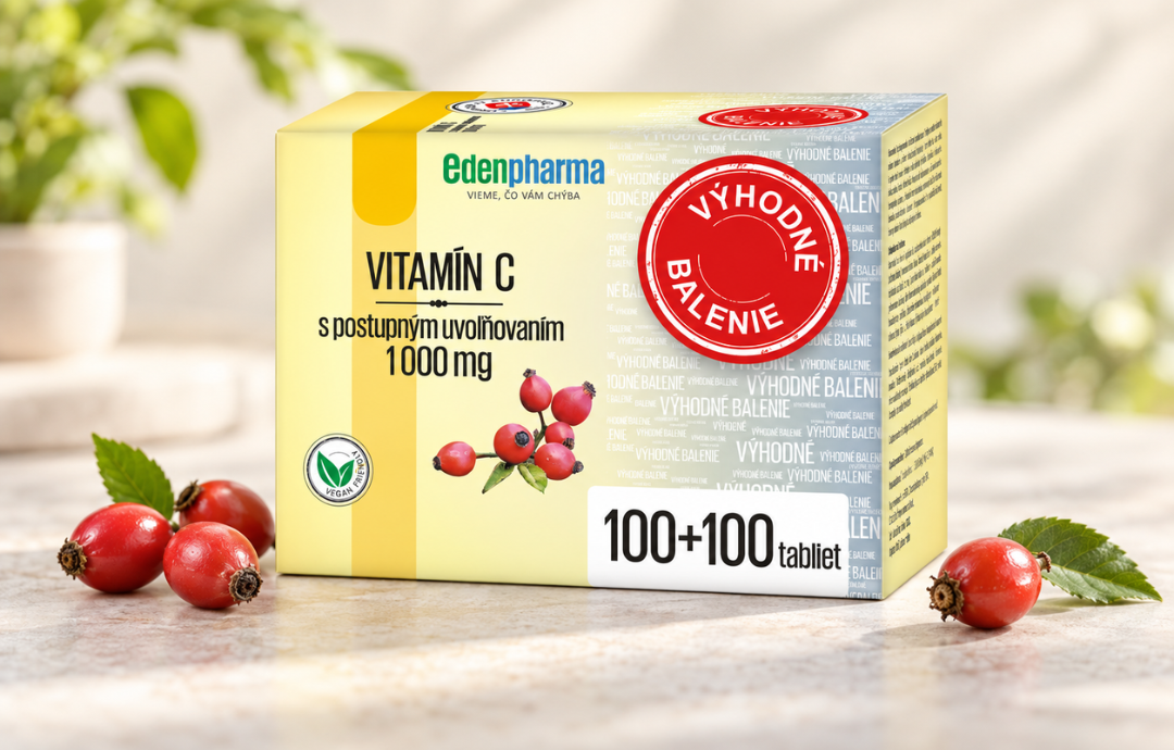 EDENPharma Vitamin C 1000 mg 100+100 tbl