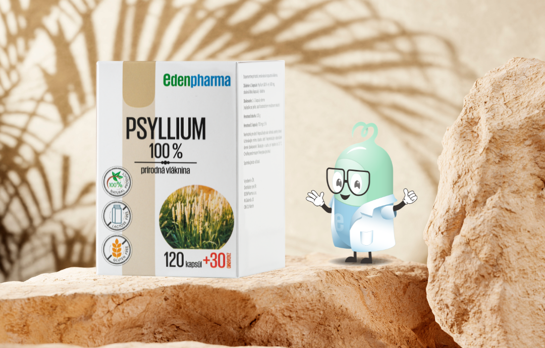 EDENPharma Psyllium 100% 120+30 cps