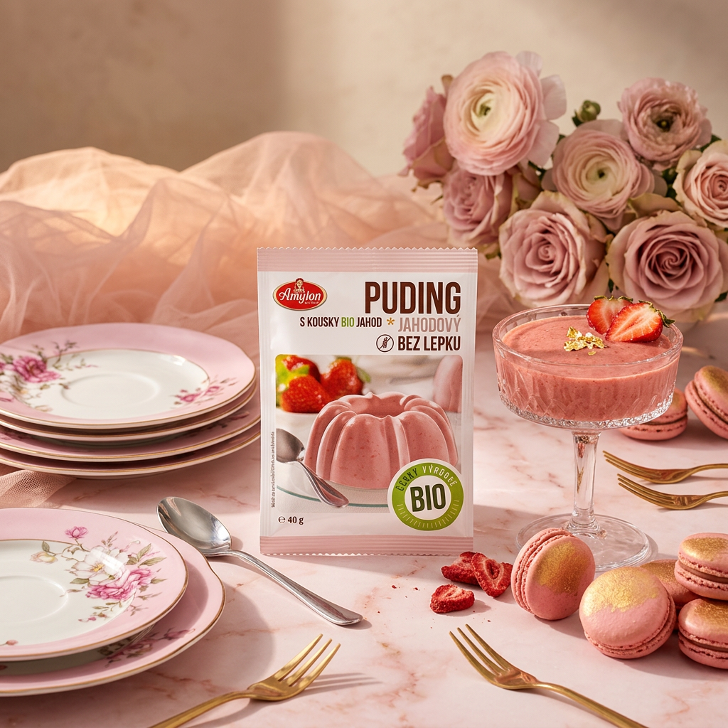 Jahodový puding BIO - 40 g