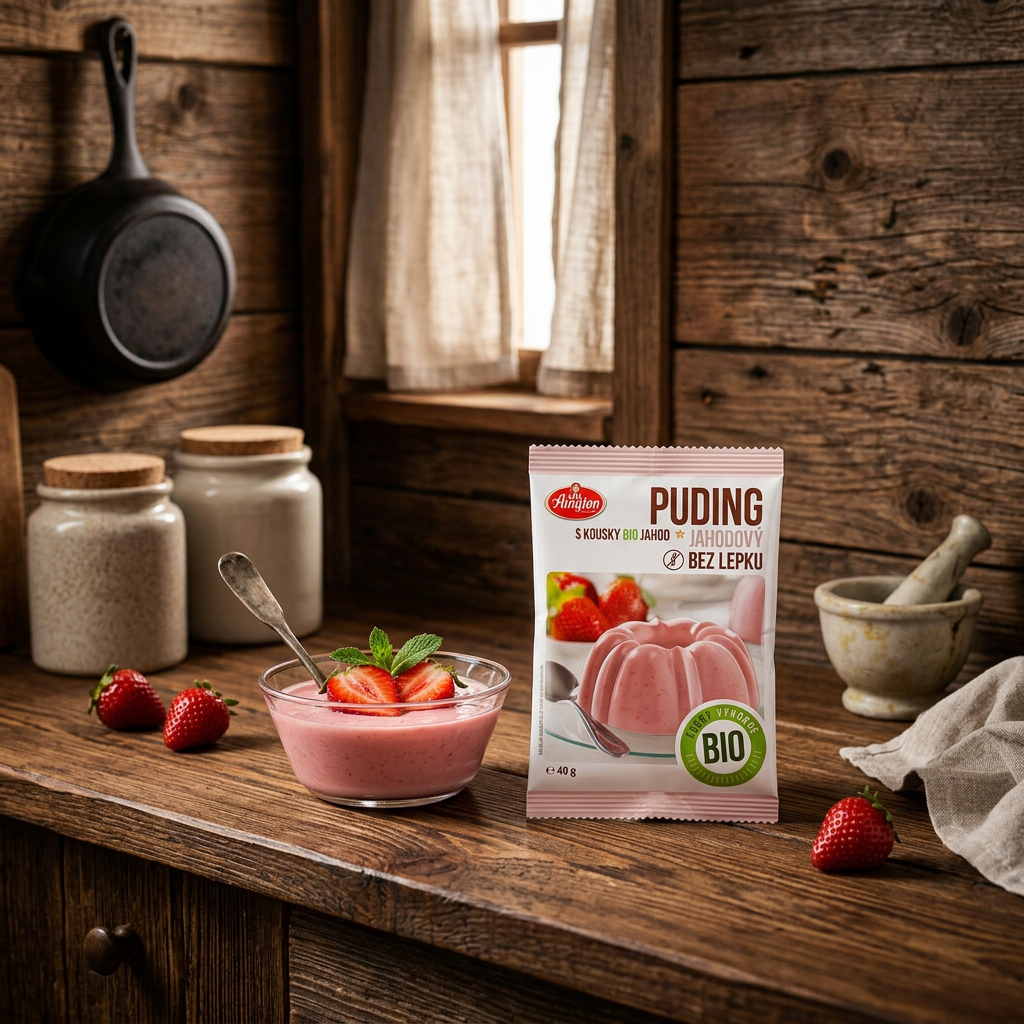 Jahodový puding BIO - 40 g