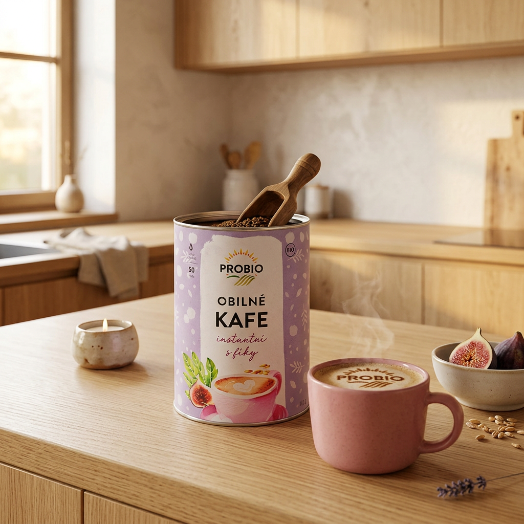 Instantní obilné kafe BIO s fíky - 100 g