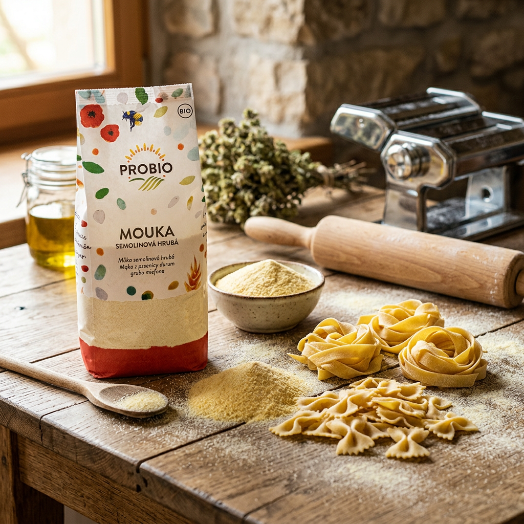 Semolinová mouka BIO hrubá - 400 g