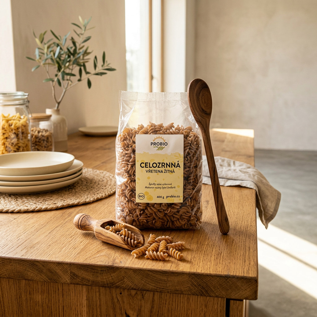 Žitné těstoviny BIO vřetena celozrnná - 400 g