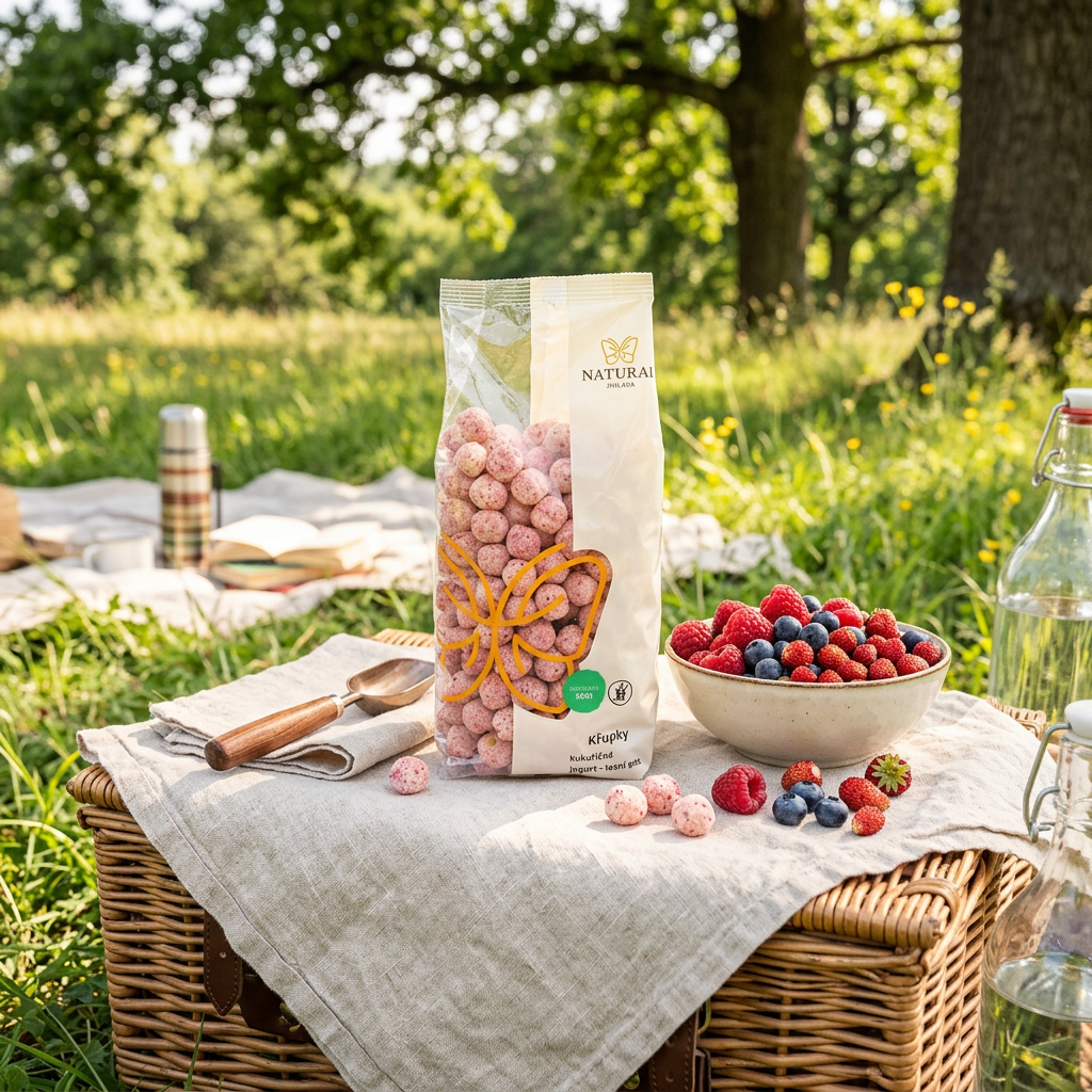 Kukuřičné křupky jogurt lesní ovoce - 140 g