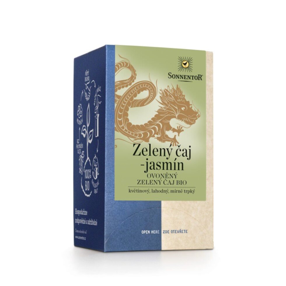 Zelený čaj BIO jasmín porcovaný - 27 g