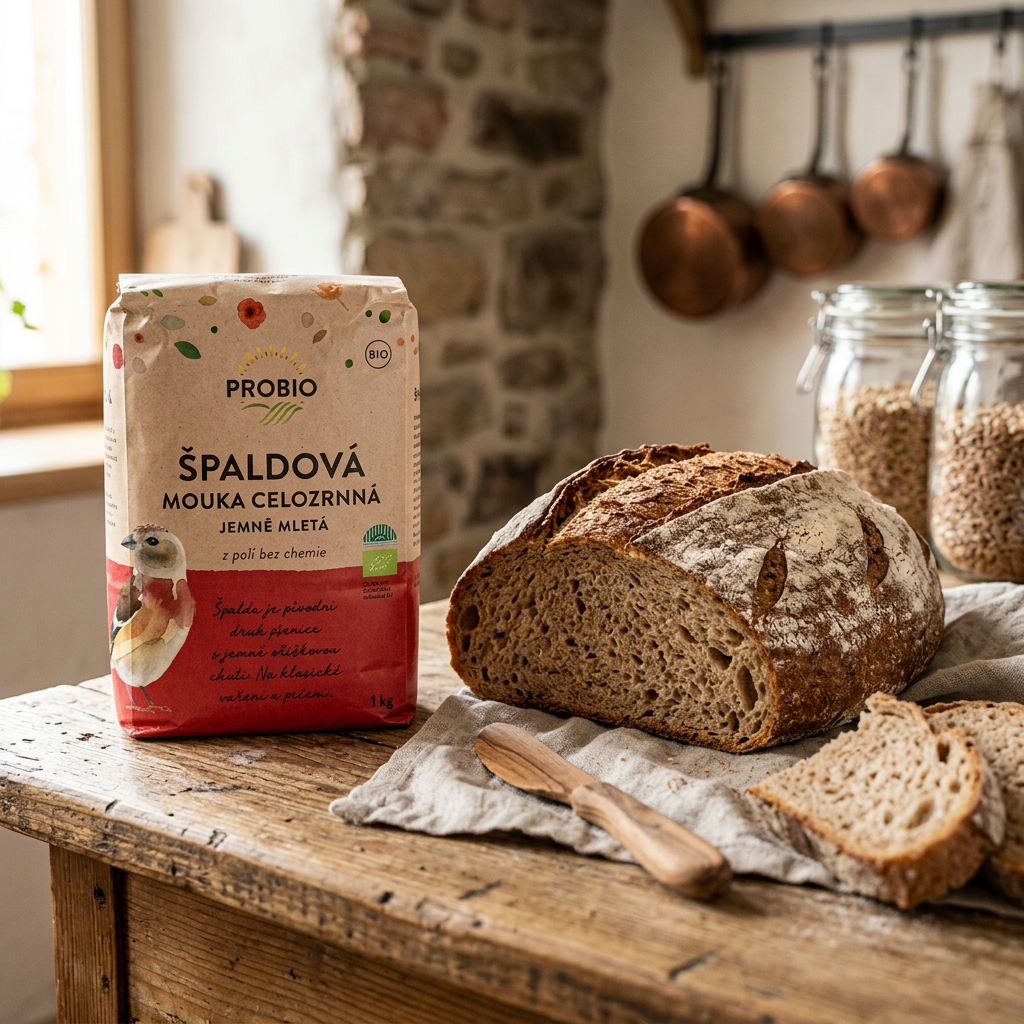 Špaldová mouka BIO celozrnná jemně mletá - 1 kg