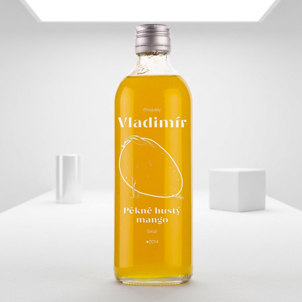 Sirup pěkně hustý mango - 500 ml