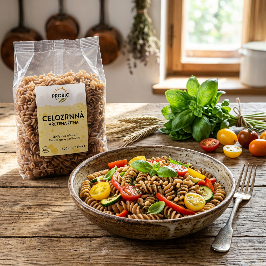 Žitné těstoviny BIO vřetena celozrnná - 400 g