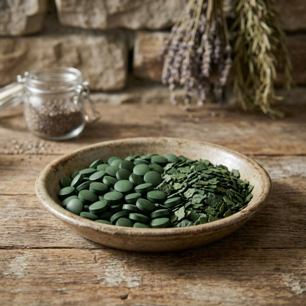 Spirulina BIO tablety 500 mg - MámeChuť