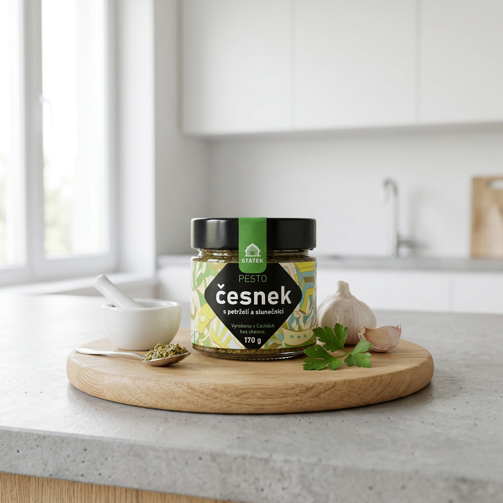 Pesto česnek s petrželí a slunečnicí - 170 g