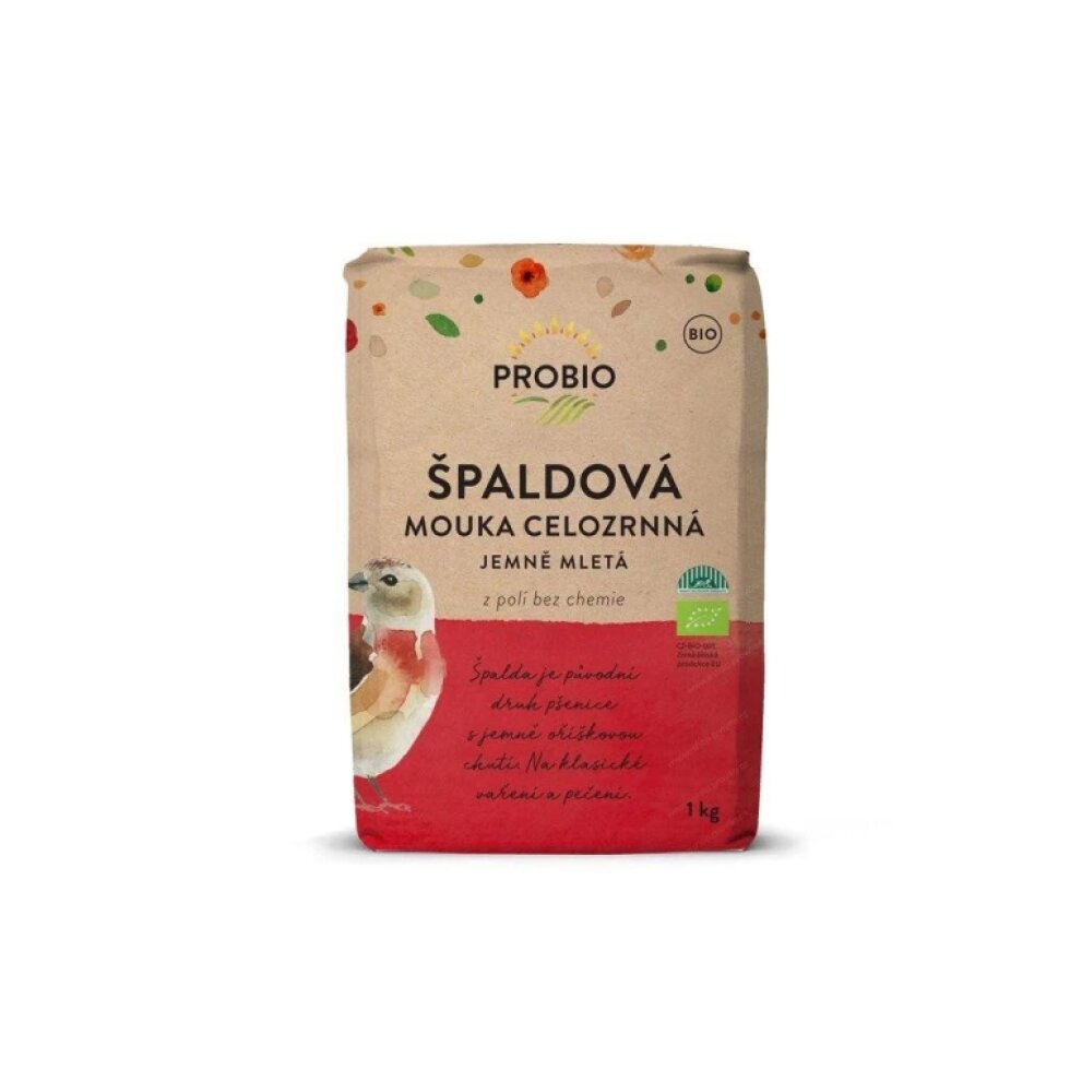 Špaldová mouka BIO celozrnná jemně mletá - 1 kg