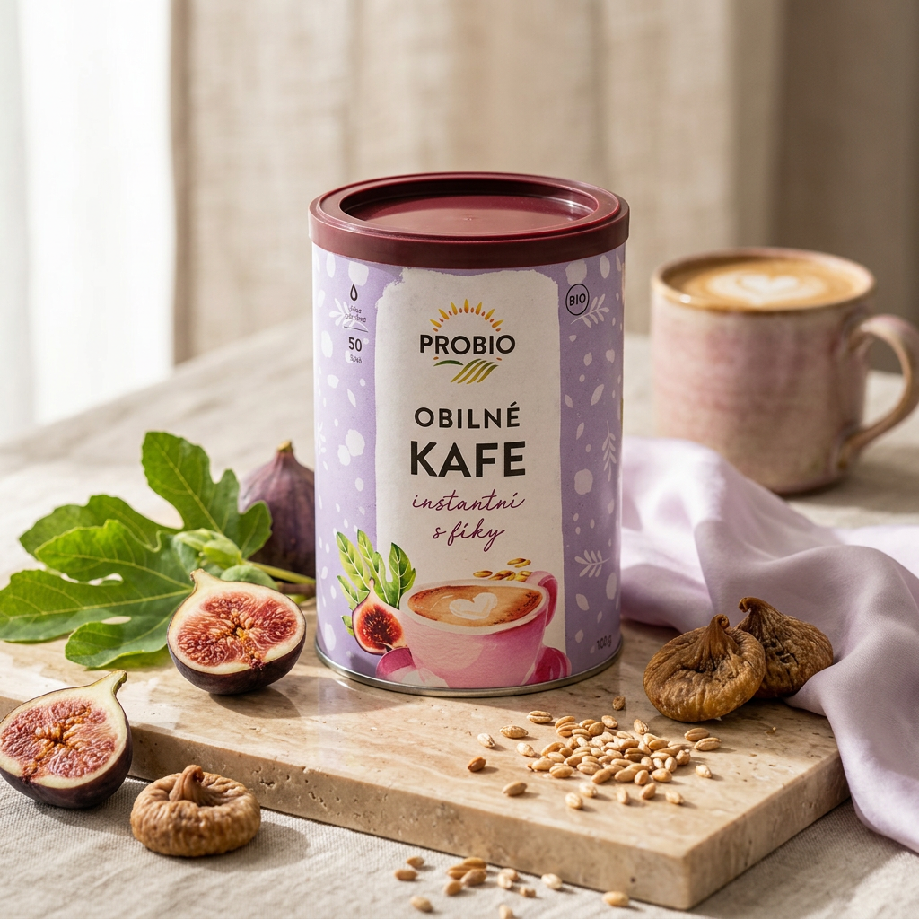 Instantní obilné kafe BIO s fíky - 100 g