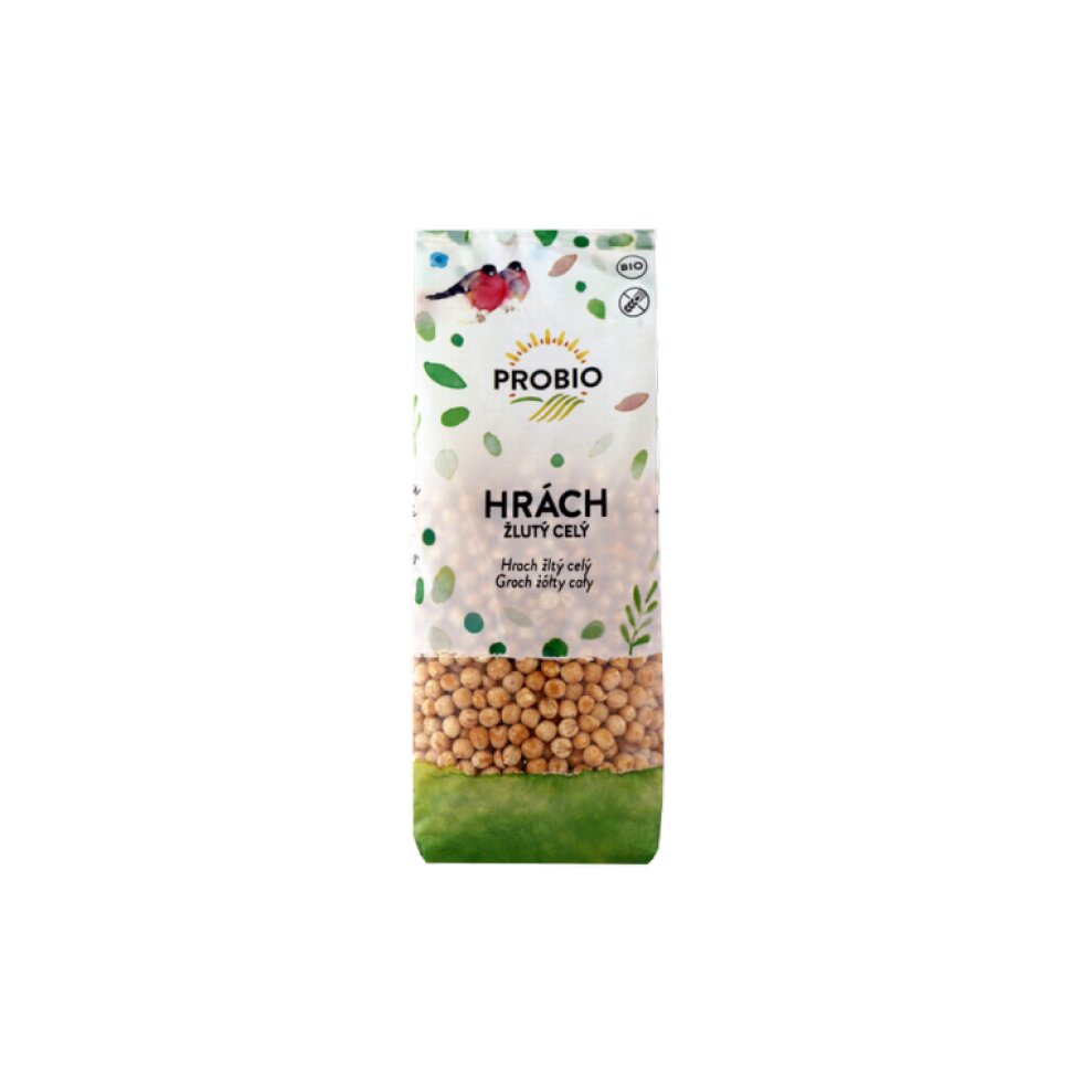 Hrách BIO žlutý celý loupaný - 3 kg