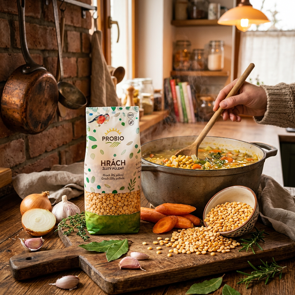 Hrách BIO žlutý půlený - 500 g