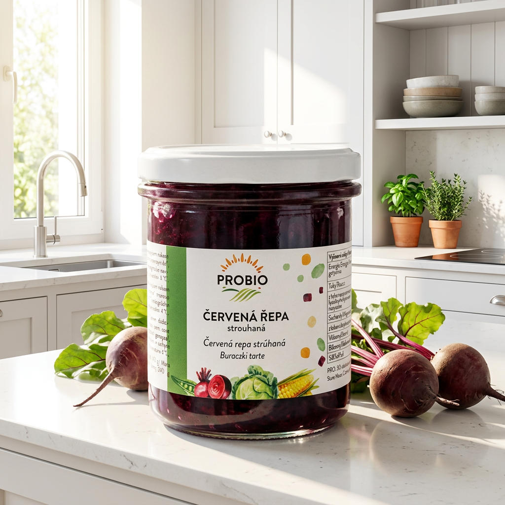 Červená řepa BIO strouhaná pasterovaná - 280 g