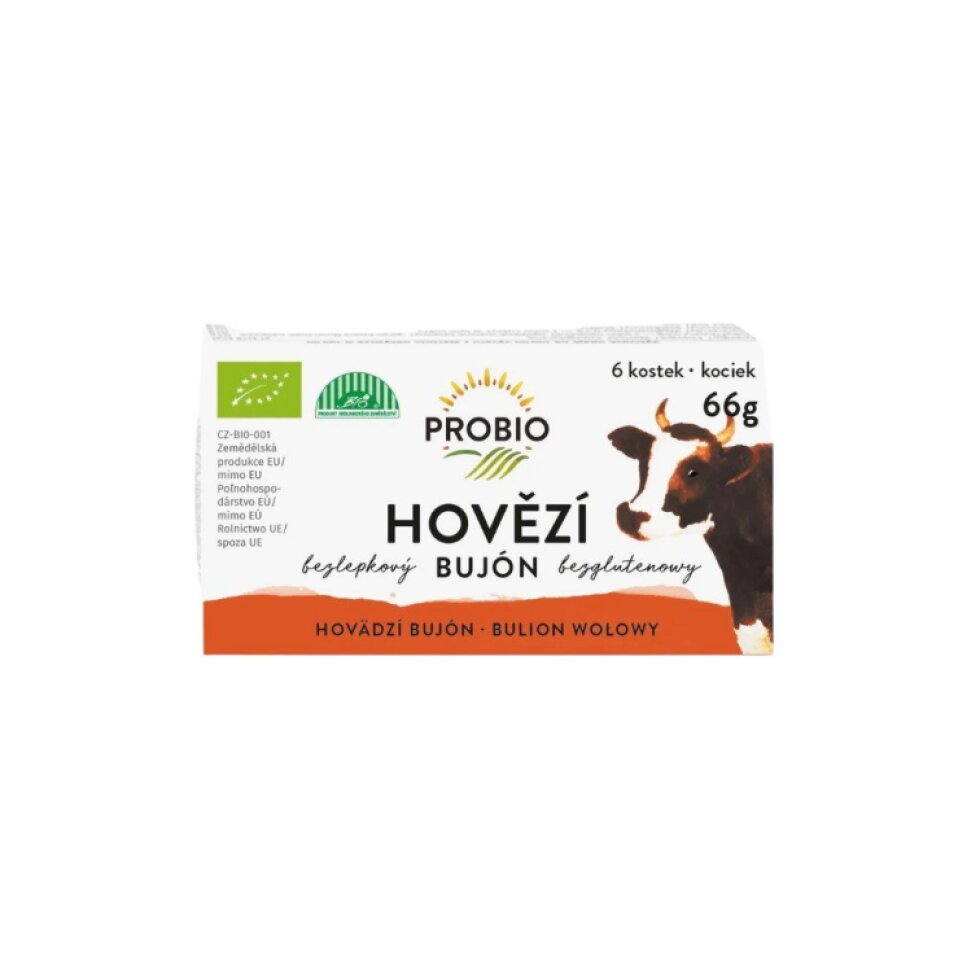 Bujón BIO - hovězí kostky (6 x 0,5 l)