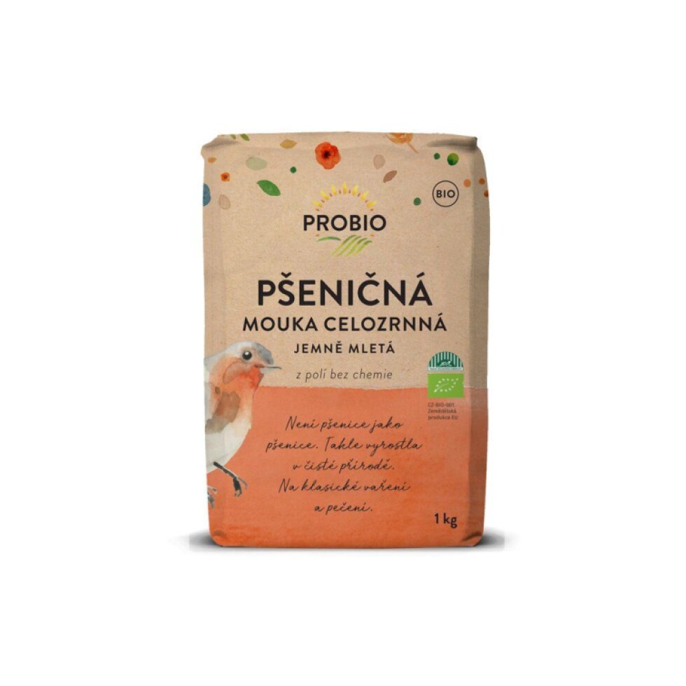 Pšeničná celozrnná mouka BIO jemně mletá
