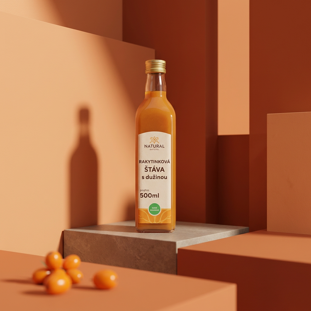 Rakytníková šťáva s dužinou - 500 ml