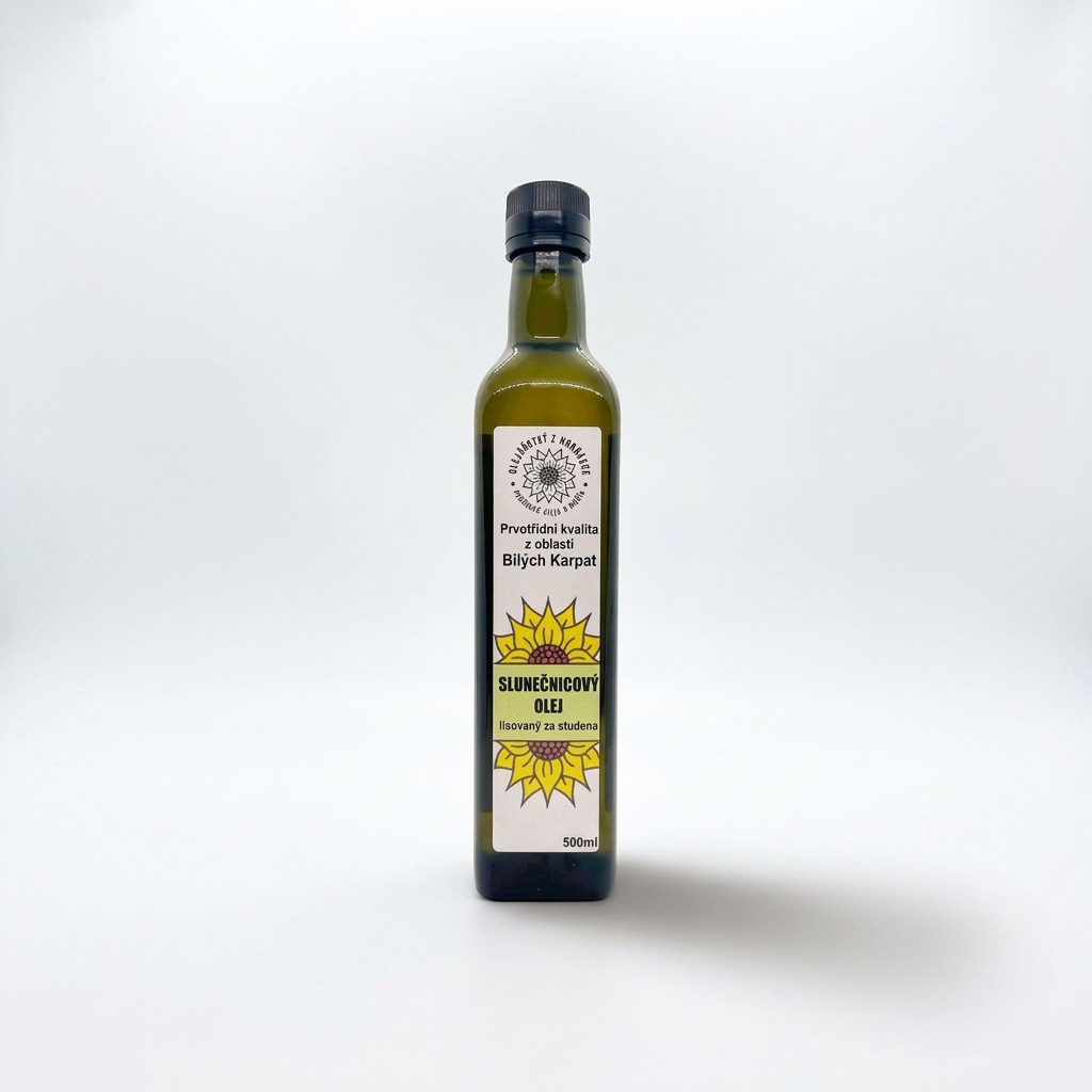 Slunečnicový olej český RAW - 500 ml