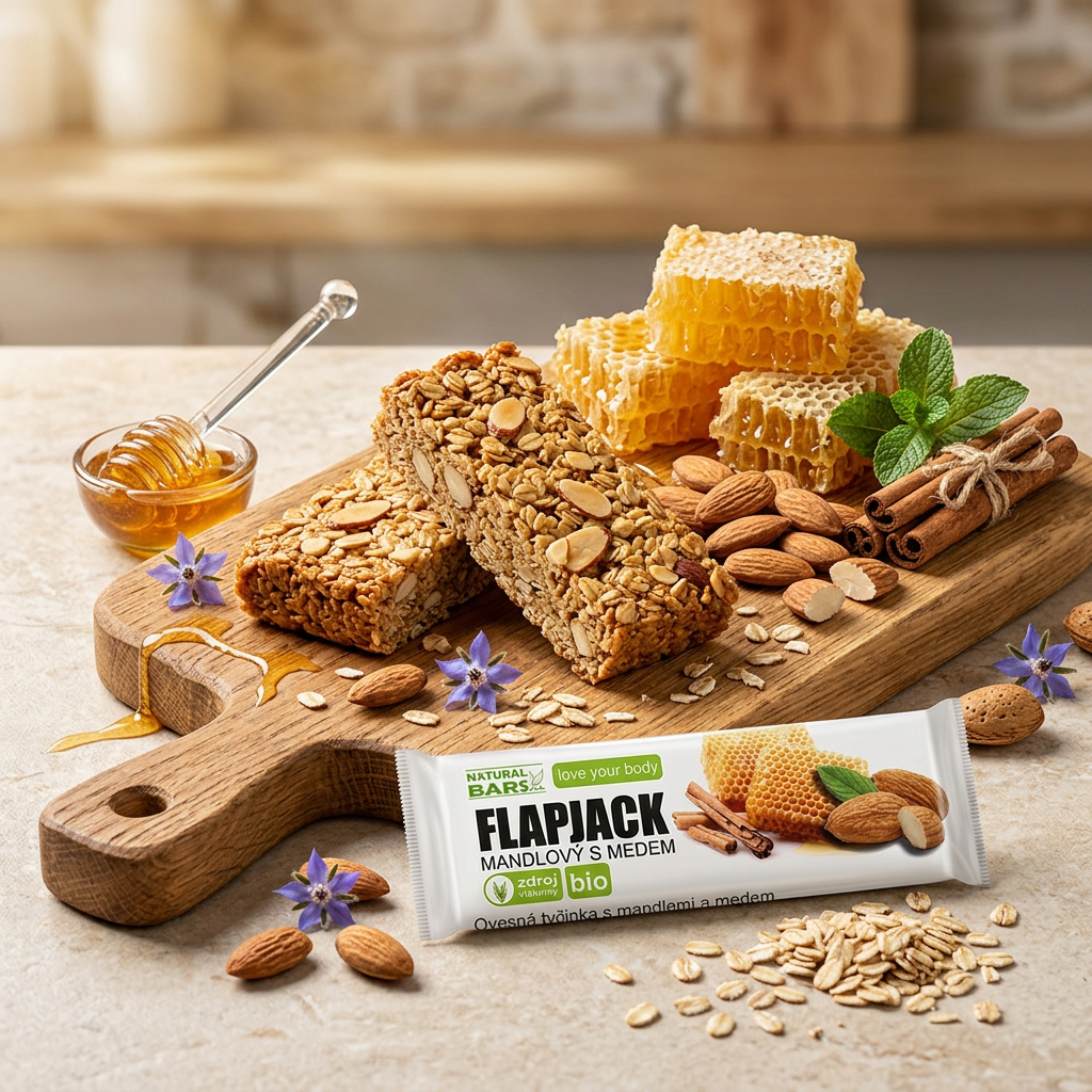 FlapJack BIO s mandlemi a medem - 40 g