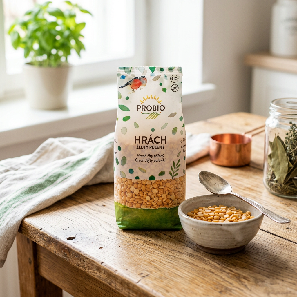 Hrách BIO žlutý půlený - 500 g