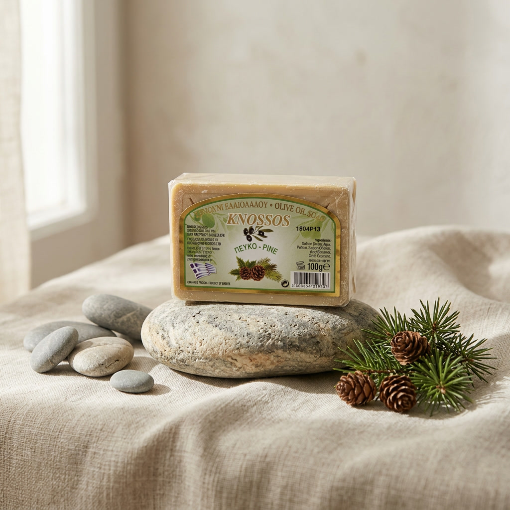 Olivové mýdlo s vůní borovice - 100 g