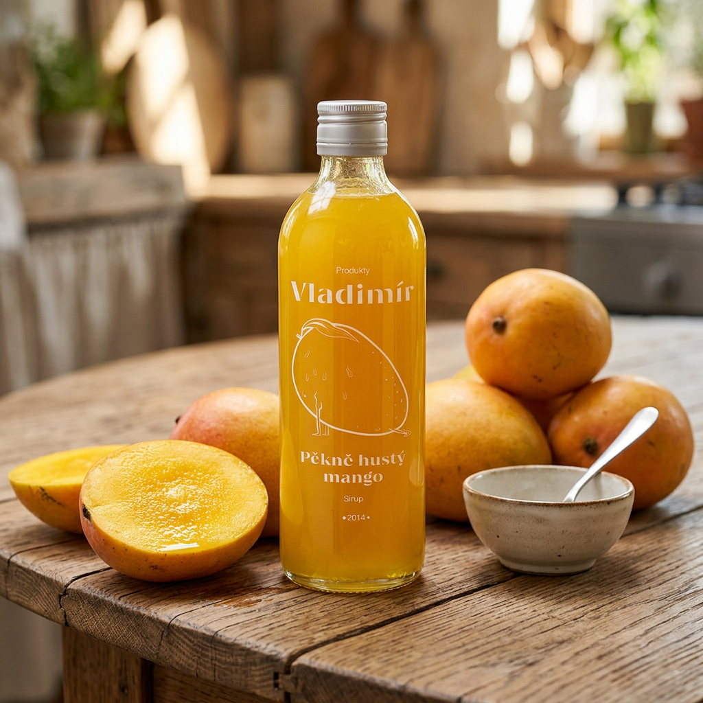 Sirup pěkně hustý mango - 500 ml