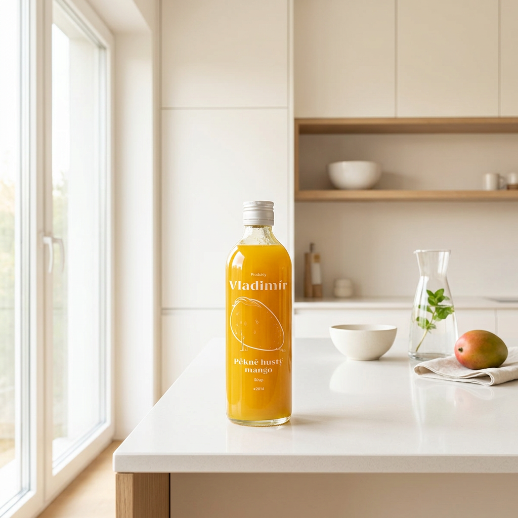 Sirup pěkně hustý mango - 500 ml