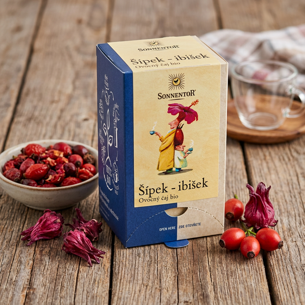 Šípek - ibišek ovocný čaj BIO - 54 g