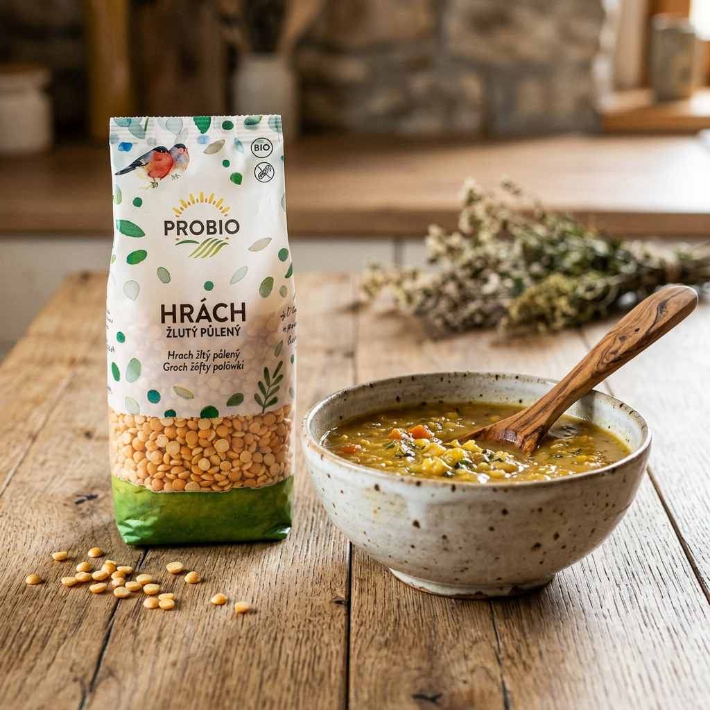 Hrách BIO žlutý půlený - 500 g