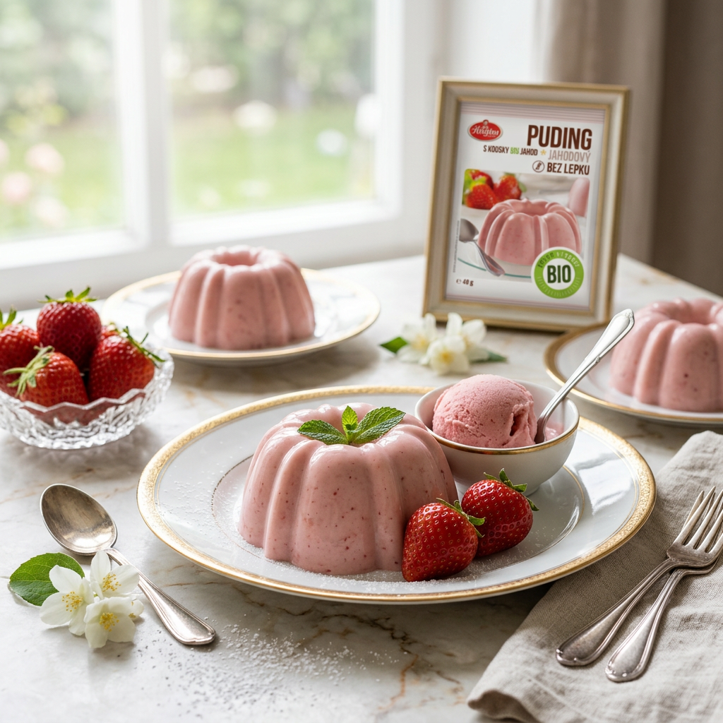 Jahodový puding BIO - 40 g