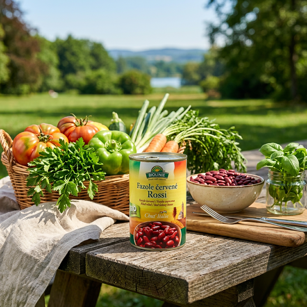 Fazole BIO červené Rossi sterilované - 400 g